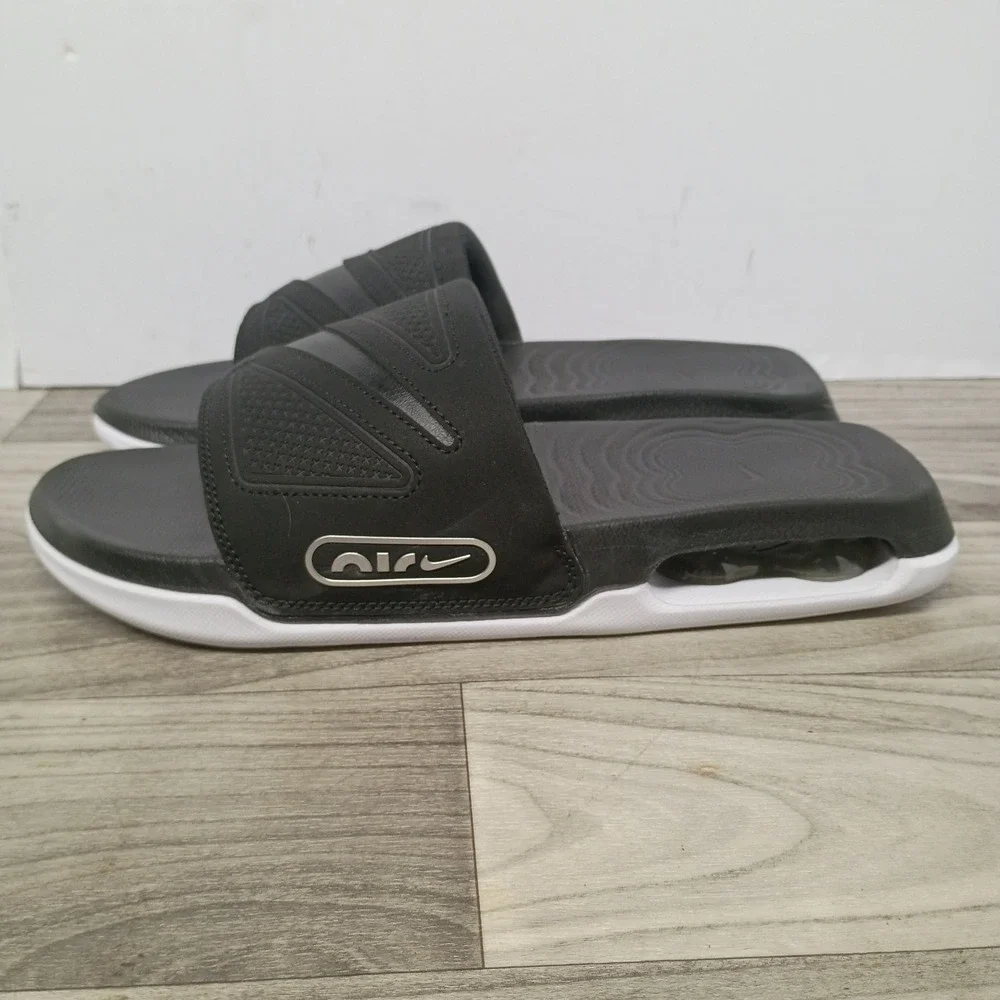 Nike Air Max Cirro Slides Sandals Men's Size 8 Black White Silver
